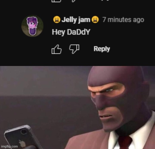 image tagged in tf2 spy looking at phone | made w/ Imgflip meme maker