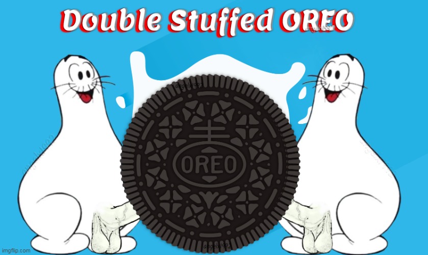 image tagged in oreo,cookies,double stuff,foodies,shmoo,cream | made w/ Imgflip meme maker