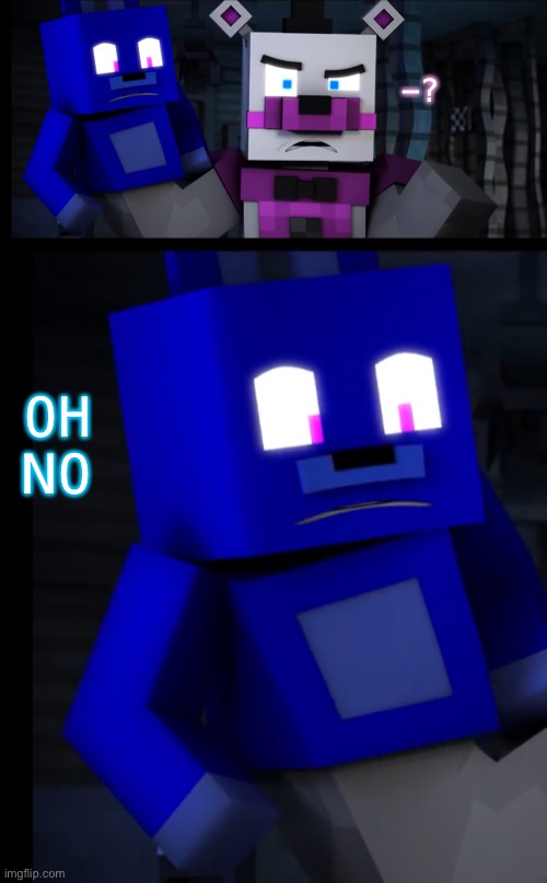 I paused the Minecraft “You can’t hide” at random times..here’s one moment: | -? OH NO | image tagged in y e s | made w/ Imgflip meme maker