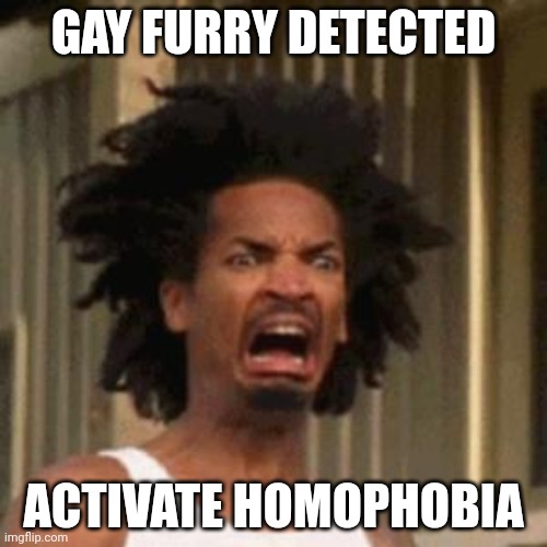 crab man eww | GAY FURRY DETECTED; ACTIVATE HOMOPHOBIA | image tagged in crab man eww | made w/ Imgflip meme maker