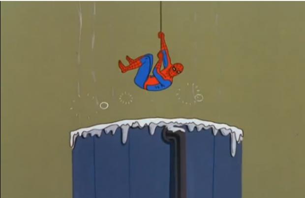 High Quality spiderman bath Blank Meme Template