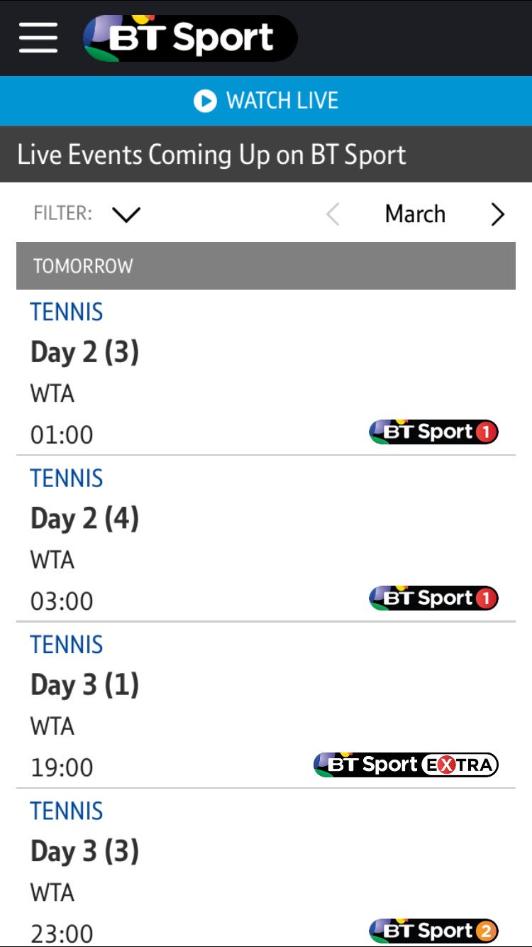 BT Sport Channels That Show WTA Blank Meme Template