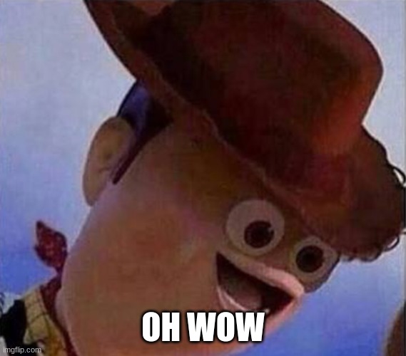 Derp Woody | OH WOW | image tagged in derp woody | made w/ Imgflip meme maker