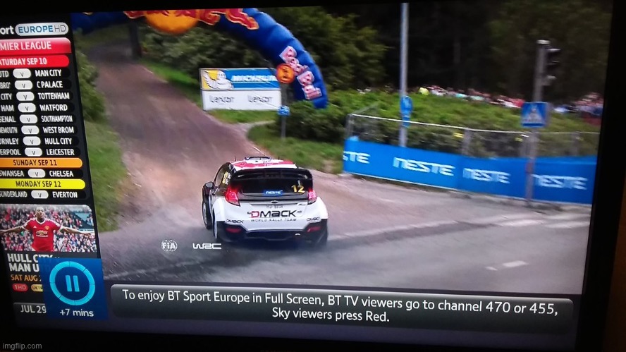 Press Red In BT Sport Europe. | image tagged in l bar with wrc | made w/ Imgflip meme maker