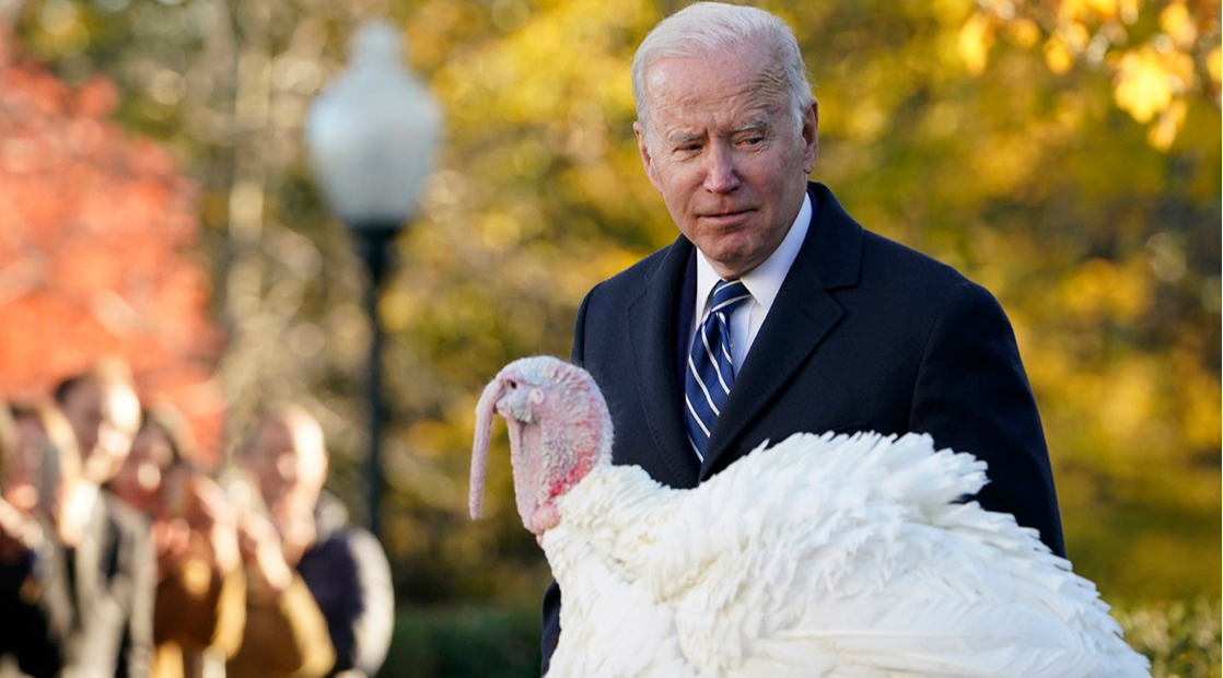 Biden talking turkey Blank Meme Template