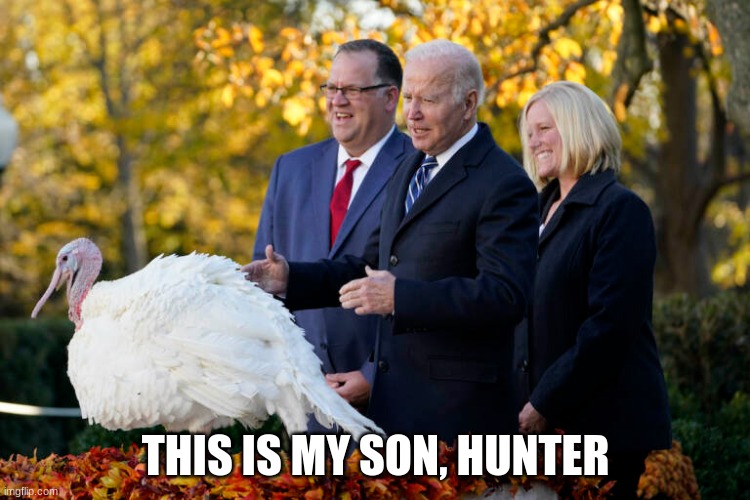 Pardon Me? | THIS IS MY SON, HUNTER | image tagged in democrats,laptop,hunter biden | made w/ Imgflip meme maker