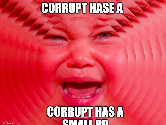 angry kid | CORRUPT HASE A; CORRUPT HAS A
SMALL PP | image tagged in angry kid | made w/ Imgflip meme maker
