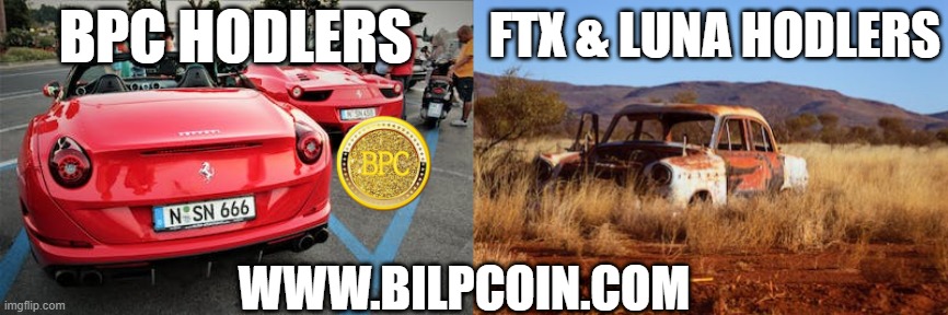 FTX & LUNA HODLERS; BPC HODLERS; WWW.BILPCOIN.COM | made w/ Imgflip meme maker