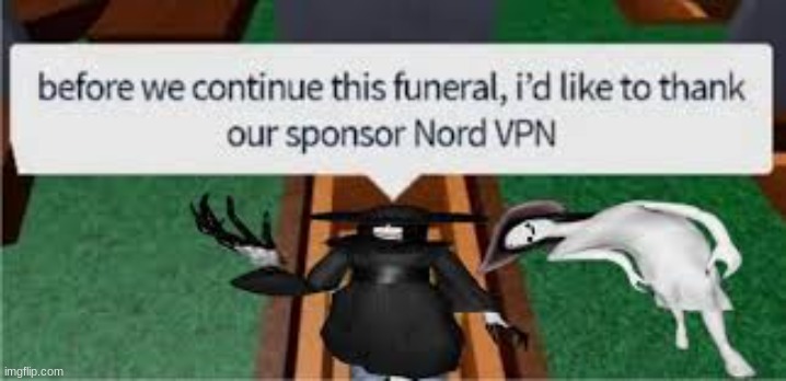 nordVPN . . . | image tagged in nordvpn,funeral,wow,original meme,original,original memes | made w/ Imgflip meme maker