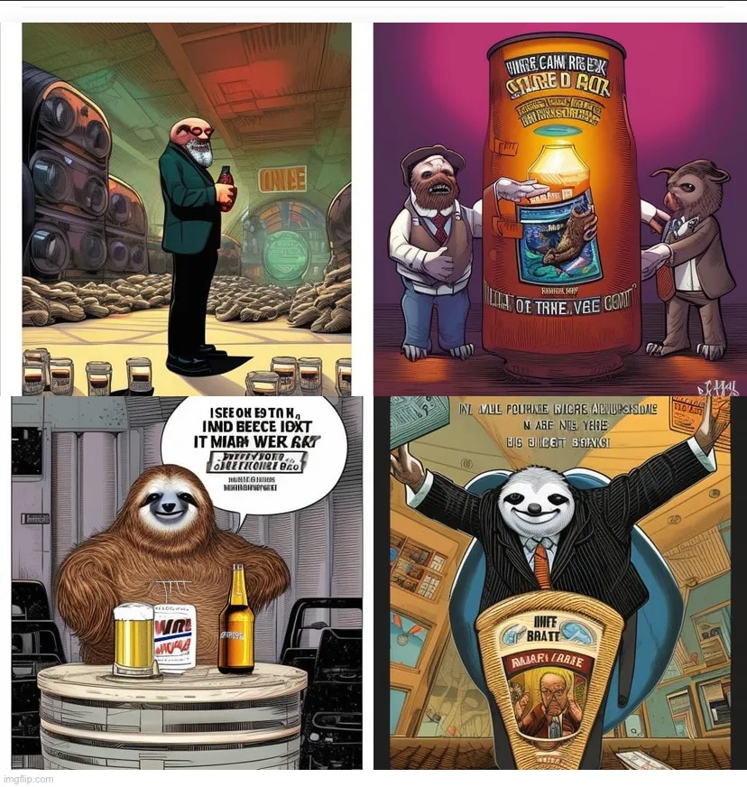 Sloth malt beer corruption scandal | image tagged in sloth malt beer corruption scandal | made w/ Imgflip meme maker