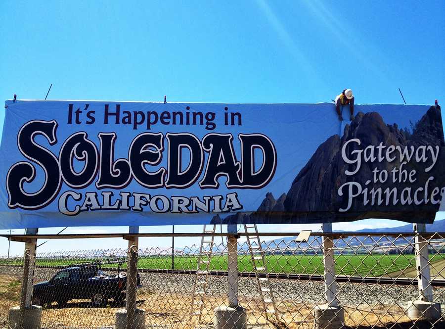 High Quality It's happening in Soledad billboard Blank Meme Template