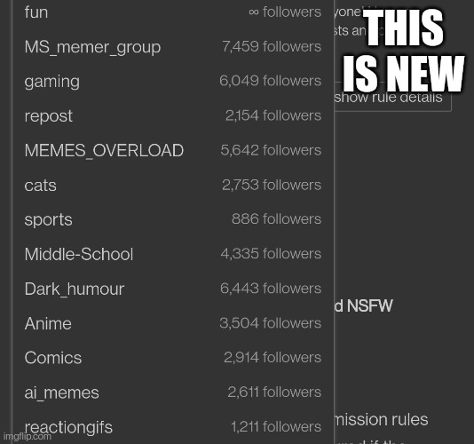 We can see how many followers a stream has in the posting menu | THIS IS NEW | made w/ Imgflip meme maker