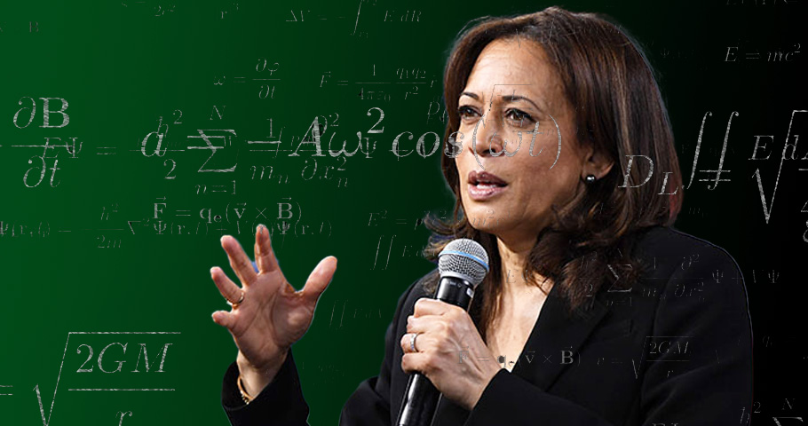 Kamala Harris genius math formula Blank Meme Template