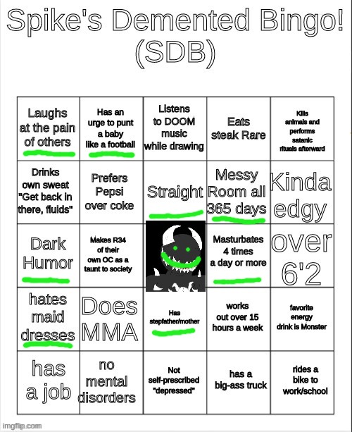 Spike Bingo | image tagged in spike bingo | made w/ Imgflip meme maker