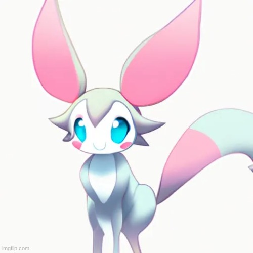 DALL-E 2 Sylveon | image tagged in sylveon,created by an ai,pokemon | made w/ Imgflip meme maker