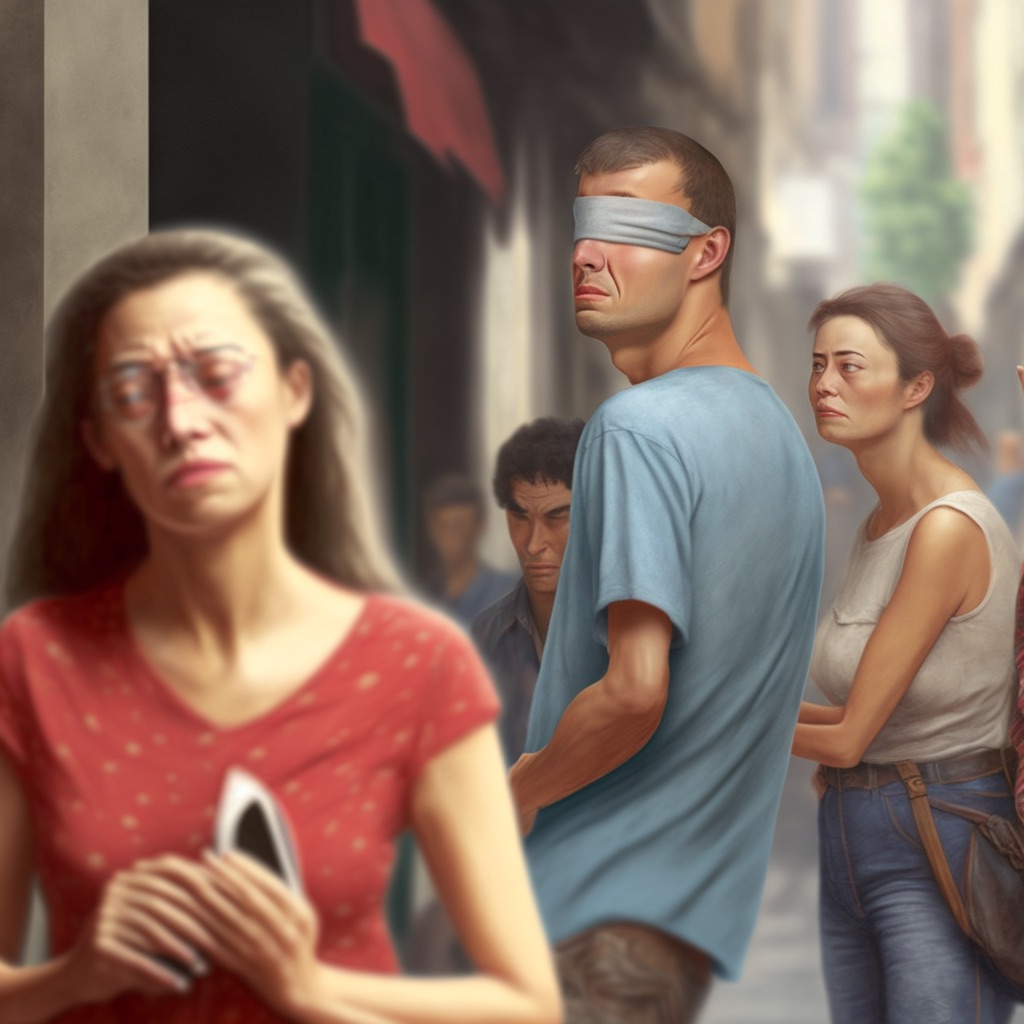 High Quality Blind Distracted Boyfriend Blank Meme Template