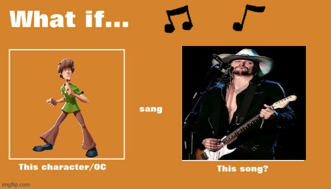 if shaggy sung born free by kid rock | image tagged in what if this character - or oc sang this song,warner bros,scooby doo shaggy,country music,2000s | made w/ Imgflip meme maker