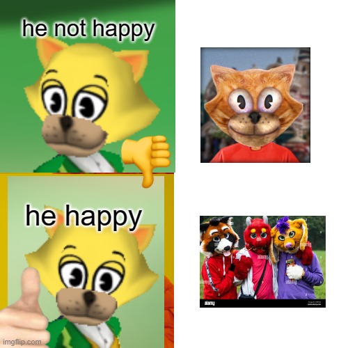 which would be a good toontown in real life | he not happy; he happy | image tagged in toontown,drake hotline bling,approves,furry memes,cursed image | made w/ Imgflip meme maker