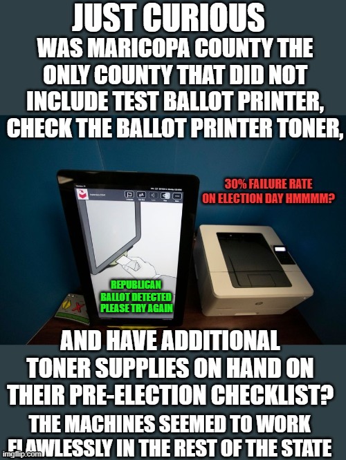 yep | REPUBLICAN BALLOT DETECTED; PLEASE TRY AGAIN | made w/ Imgflip meme maker