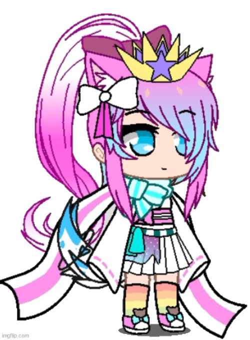 made her | image tagged in gacha sylceon | made w/ Imgflip meme maker