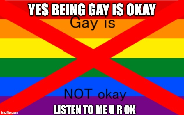 Gay is okay - Imgflip