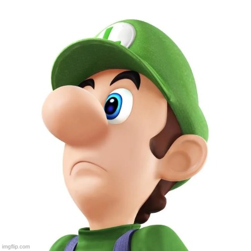 luigi but his mustache went to brazil | made w/ Imgflip meme maker