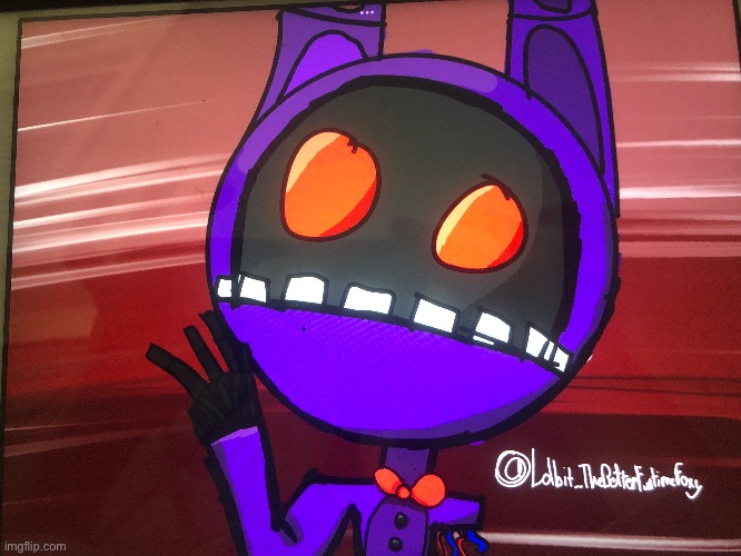 I drew withered Bonnie! | image tagged in withered bonnie | made w/ Imgflip meme maker