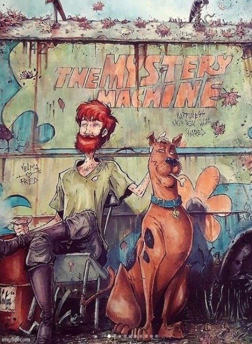 shaggy and scoopy drawing | image tagged in drawing | made w/ Imgflip meme maker