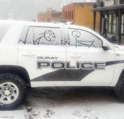 cute drawing in police car | image tagged in drawing | made w/ Imgflip meme maker