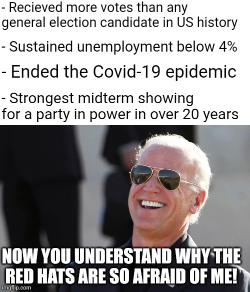 America is actually winning, and conservatives hate it! | image tagged in joe biden,scumbag republicans,terrorists,maga,white trash | made w/ Imgflip meme maker