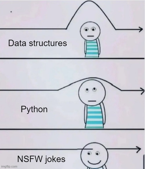 NSFW things>> |  Data structures; Python; NSFW jokes | image tagged in nsfw,dank memes | made w/ Imgflip meme maker