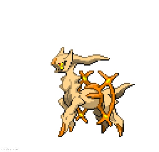 My version of shiny Arceus | image tagged in custom shiny | made w/ Imgflip meme maker