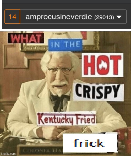 i’ve never got that many notifications before | image tagged in what in the hot crispy kentucky fried frick | made w/ Imgflip meme maker