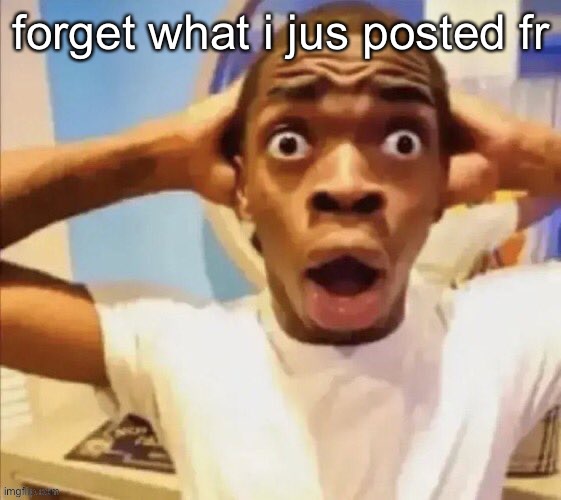 in shock | forget what i jus posted fr | image tagged in in shock | made w/ Imgflip meme maker