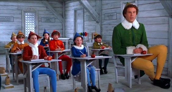 Buddy the elf in classroom Blank Meme Template