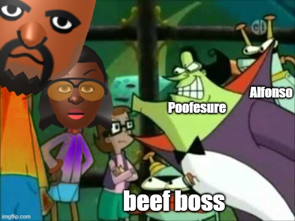 Namesake Mii Characters vs. Gaming Youtubers | Alfonso
Poofesure; beef boss | image tagged in funny,video games | made w/ Imgflip meme maker