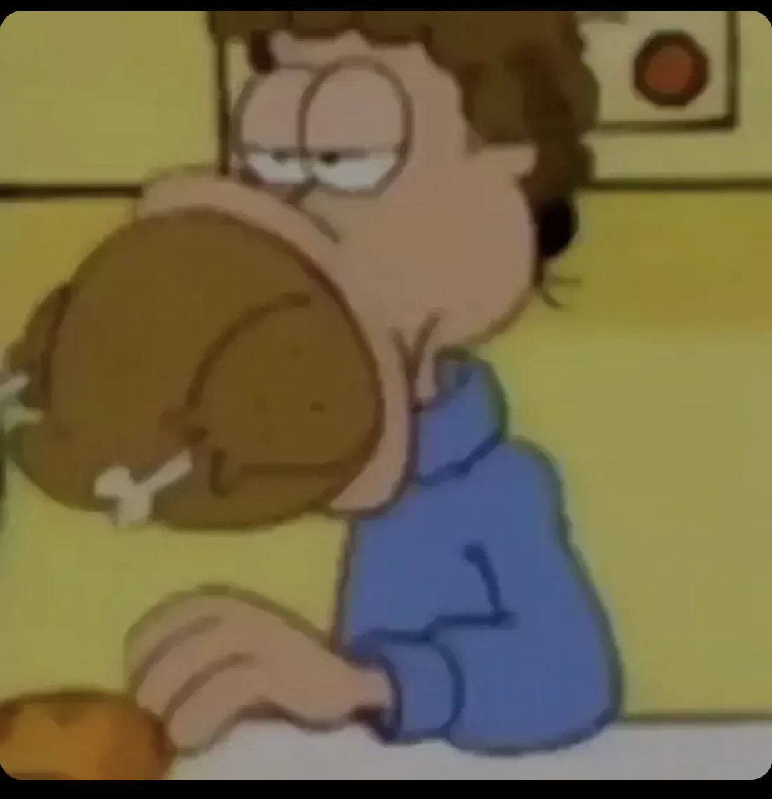 Jon Arbuckle food Blank Meme Template