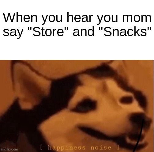 BISCUTS!!! | When you hear you mom say "Store" and "Snacks" | image tagged in blank white template,happiness noise,yay | made w/ Imgflip meme maker
