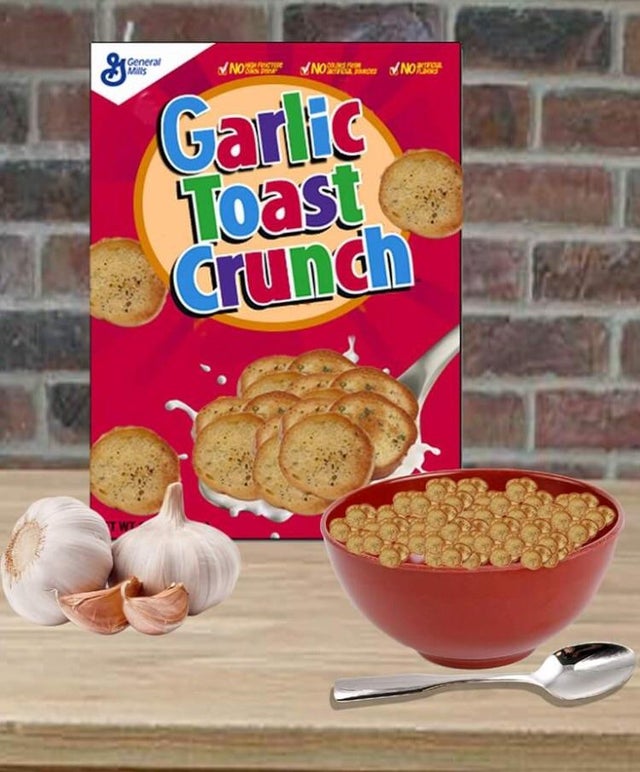 Garlic toast crunch Blank Meme Template