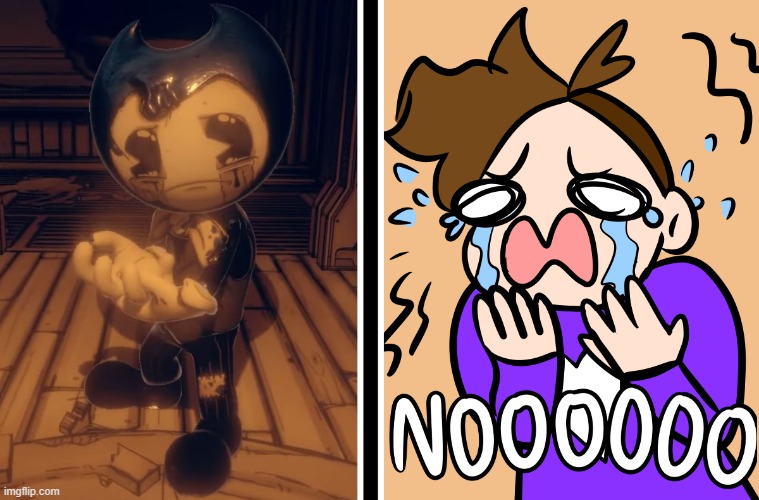 NOOOOO BABY BENDERS | image tagged in bendy and the ink machine | made w/ Imgflip meme maker