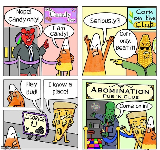 Abominations | image tagged in comics | made w/ Imgflip meme maker