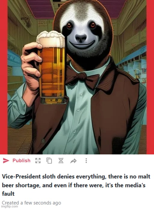 image tagged in vice-president sloth denies everything | made w/ Imgflip meme maker