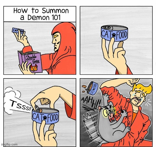 Hell Cat | image tagged in comics | made w/ Imgflip meme maker