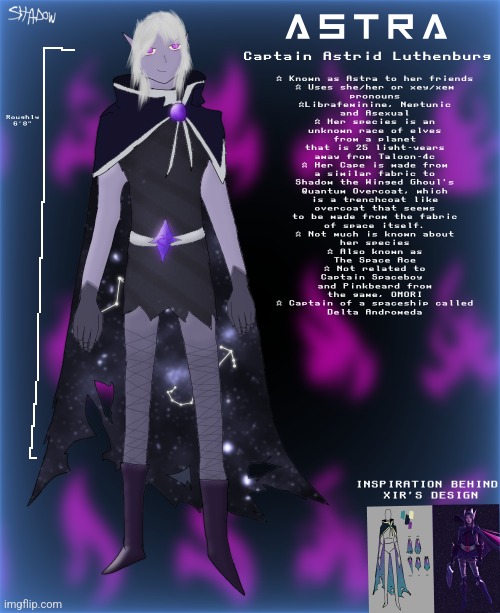 So, I finally got myself to draw an OC I've never mentioned nor drew. So here she is. | made w/ Imgflip meme maker