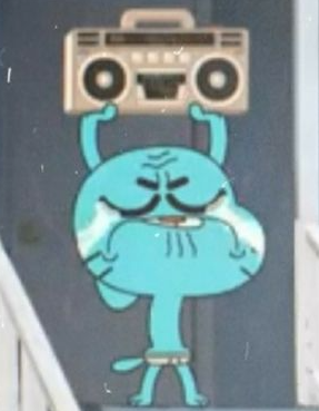 High Quality Boombox Gumball Blank Meme Template