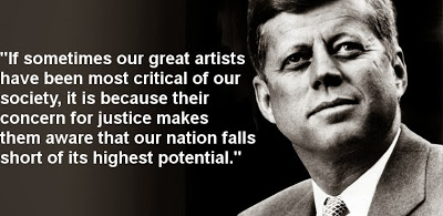 High Quality JFK quote artists Blank Meme Template