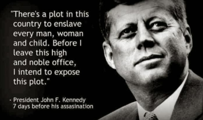 JFK quote expose enslavement Blank Meme Template