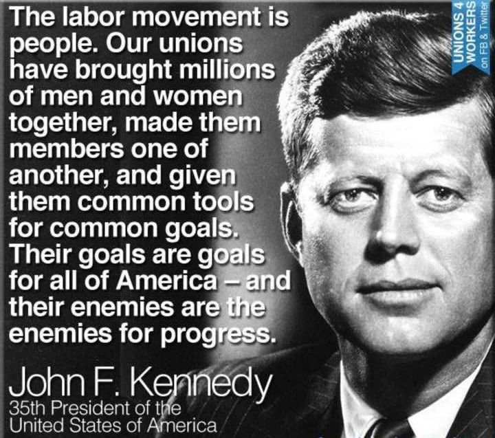 JFK quote labor Blank Meme Template