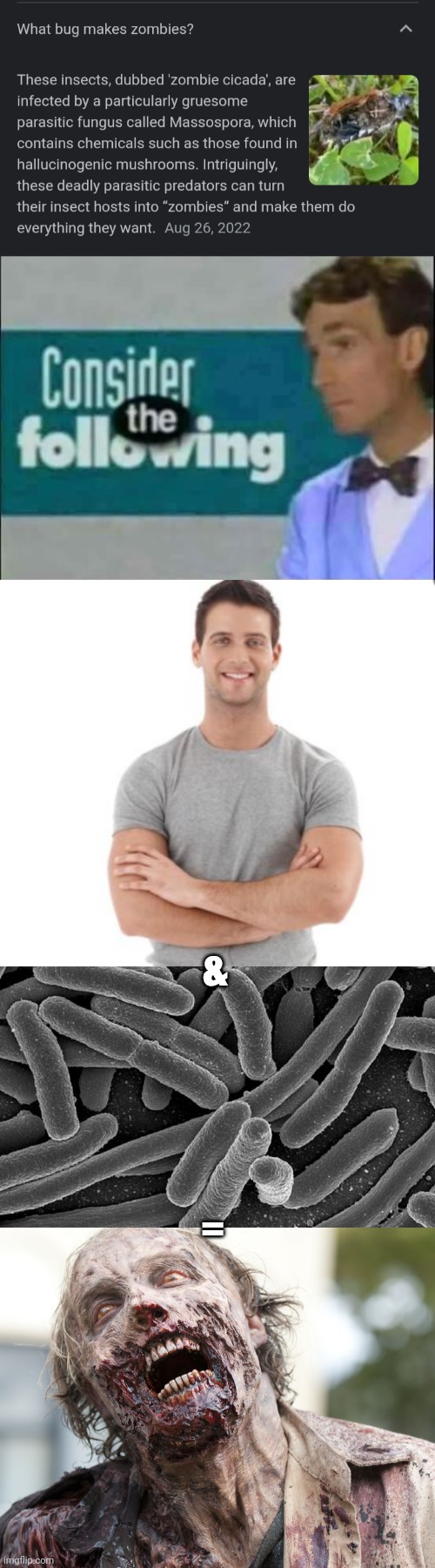 Zombie formula?? | &; = | image tagged in consider the following | made w/ Imgflip meme maker