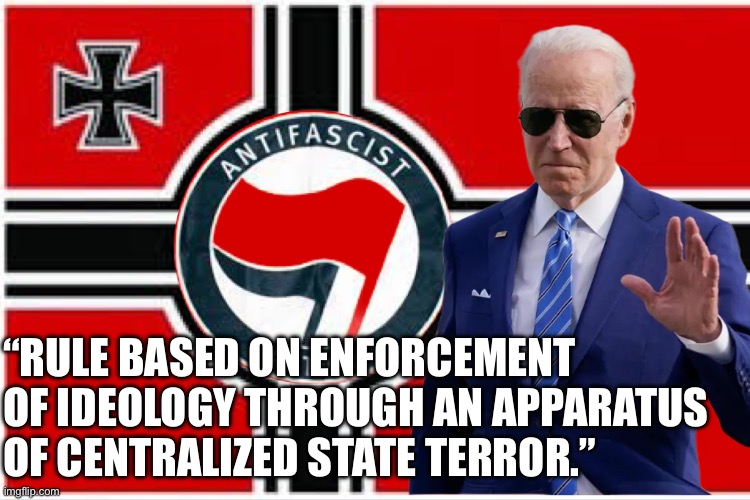 Joe and Xi have an agreement | “RULE BASED ON ENFORCEMENT OF IDEOLOGY THROUGH AN APPARATUS OF CENTRALIZED STATE TERROR.” | image tagged in new democrats,memes | made w/ Imgflip meme maker